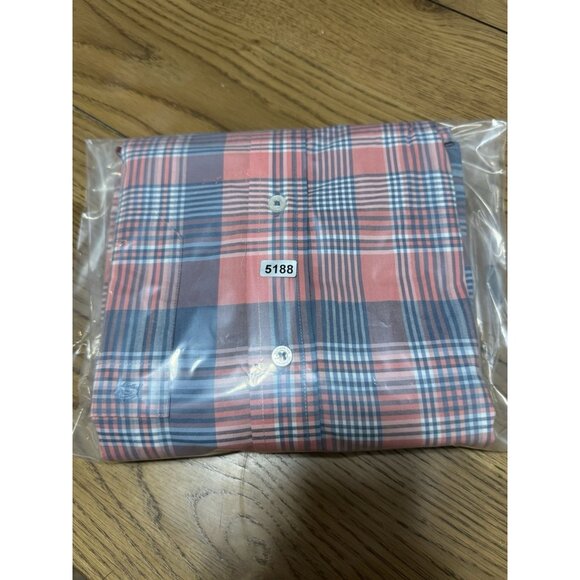 Southern Tide Coastal Passage Shirt Men's Button Up‎ Size M Plaid Salmon Preppy - Picture 14 of 14